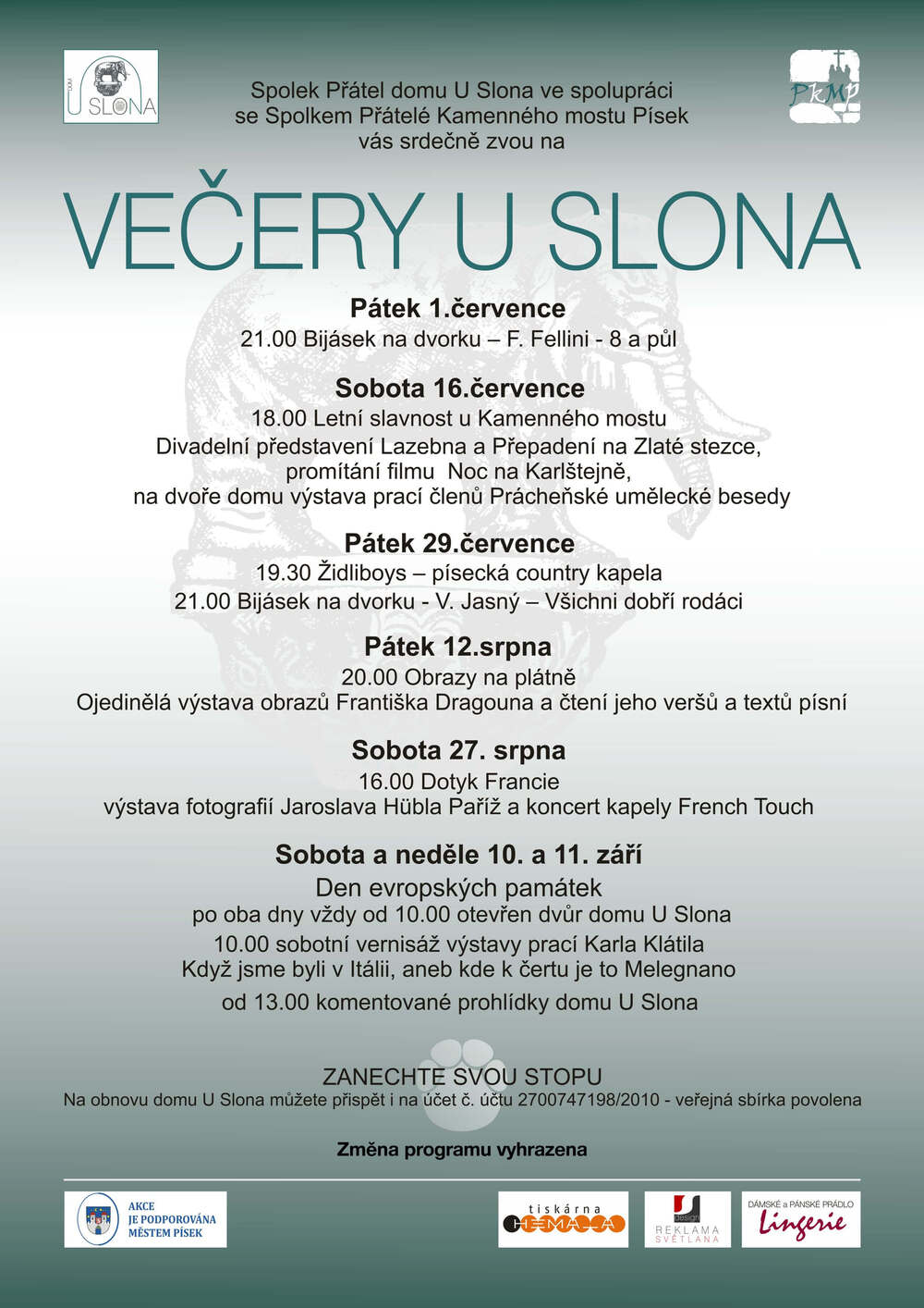 Večery u slona 2016